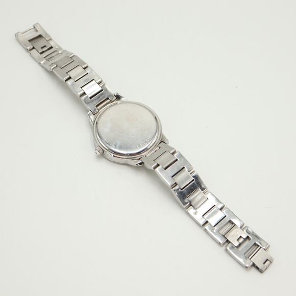 Fossil Jesse Silver Tone 34mm Gem Set Bezel Womens Watch ES2362 w New Battery - Picture 12 of 13